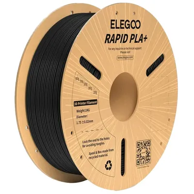 Elegoo Rapid PLA+ Filament 1kg 1.75mm - Black
