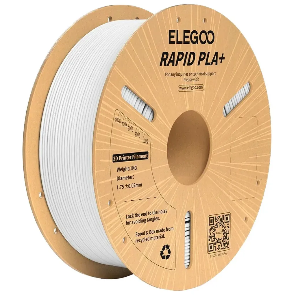 Elegoo Rapid PLA+ Filament 1kg 1.75mm - White
