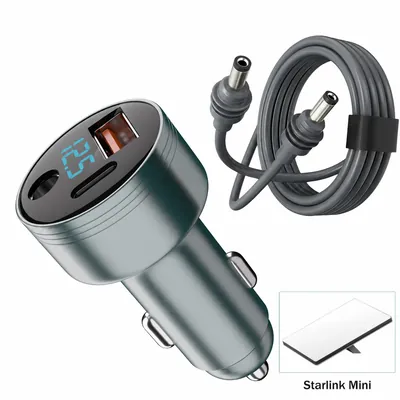 Starlink Mini Car 3 in 1 DC Power Adapter with Power Cable - 5M