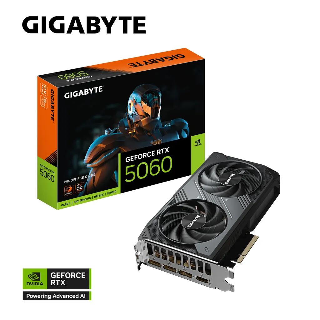 Gigabyte GeForce RTX 5060 Windforce OC 8GB GDDR7