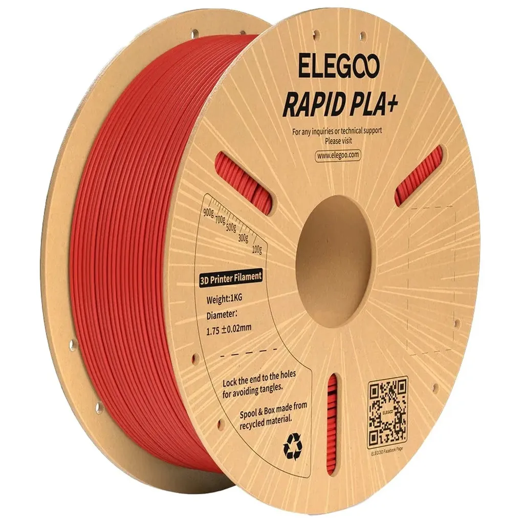 Elegoo Rapid PLA+ Filament 1kg 1.75mm - Red