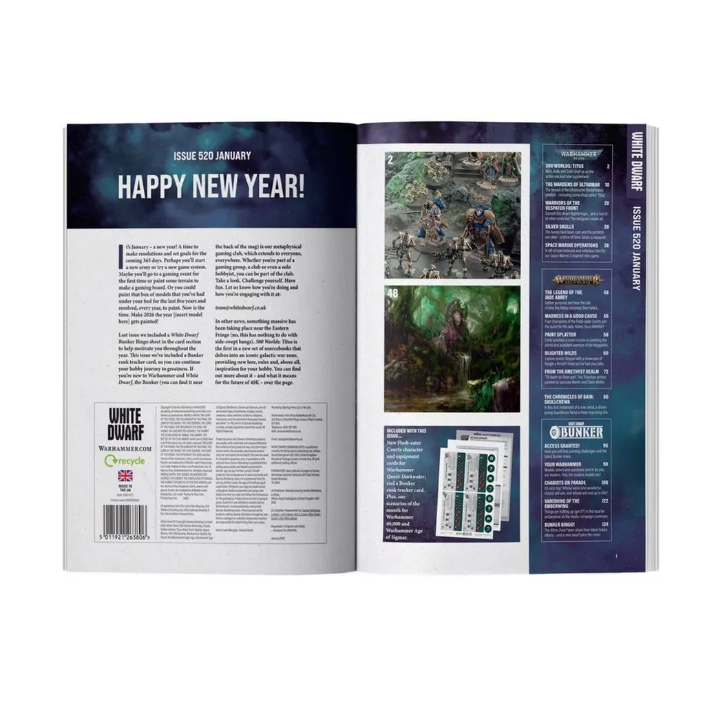 Warhammer White Dwarf Magazine: Issue 520 (JAN 2026)