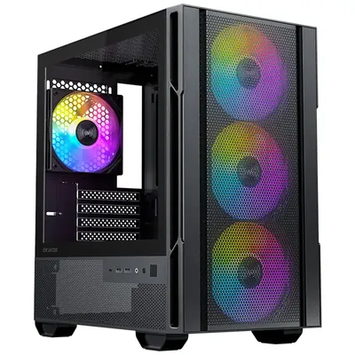 Okinos Cypress 3 ARGB mATX Case - Black