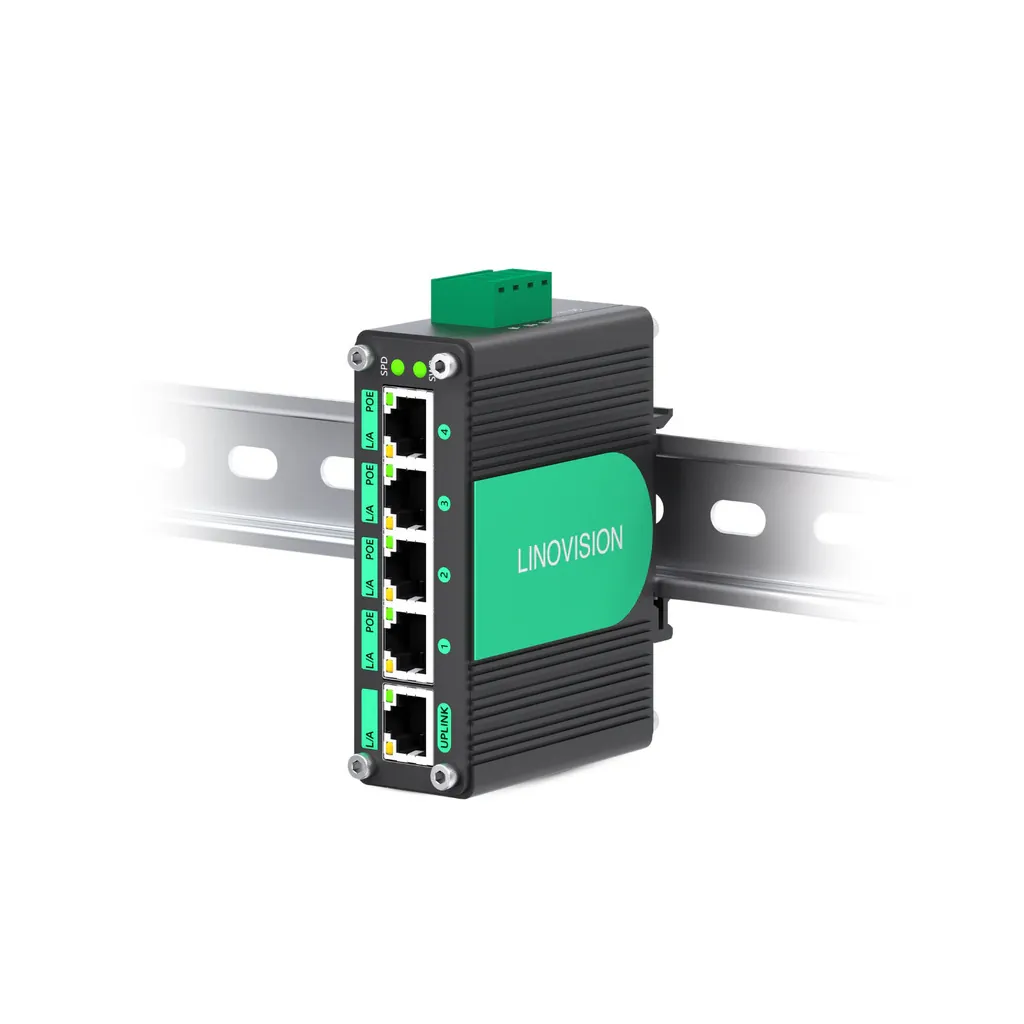 Linovision Industrial 5 Port Gigabit Solar Switch