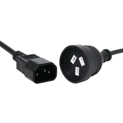 OEM IEC C14 to 3 Pin 240V 10A Mains Cable - 1M