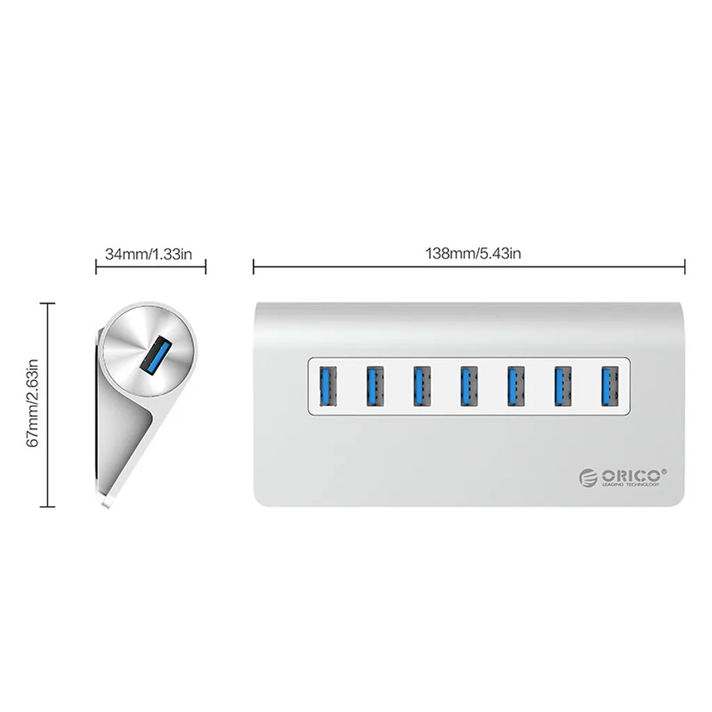 Orico Aluminum 7-Port USB3.0 Hub