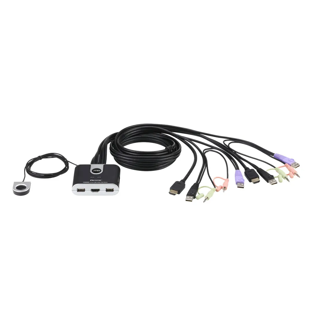 ATEN 2-Port USB HD Audio/Video KVM Switch