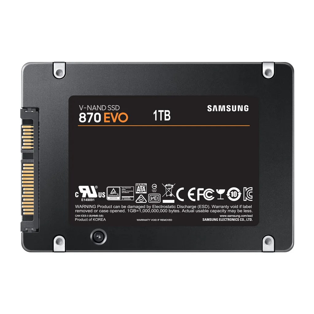 Samsung 870 EVO SATA III 2.5" SSD - 1TB