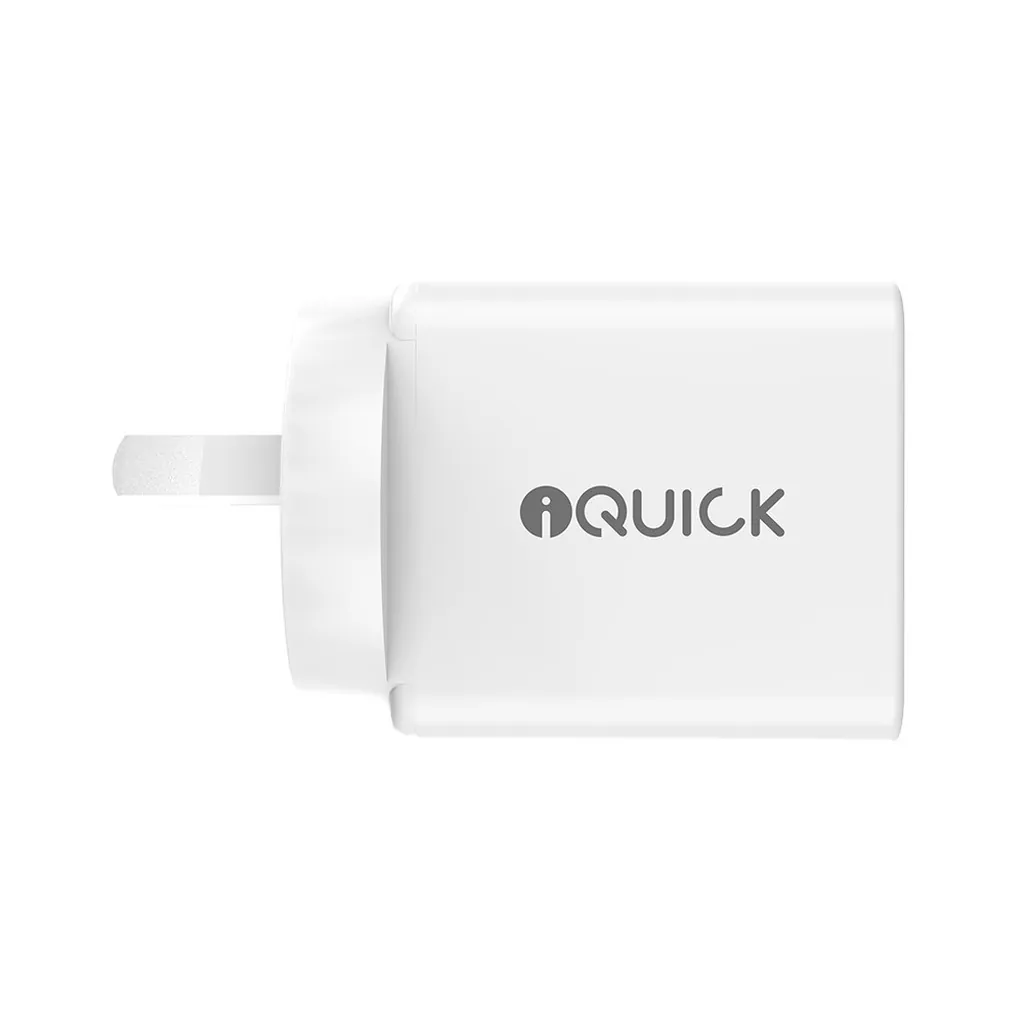 iQuick USB-A & USB-C 30W GaN II Fast Wall Power Adapter