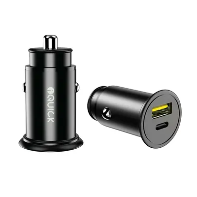 iQuick 48W Fast Car Charging USB-A & USB-C Ports