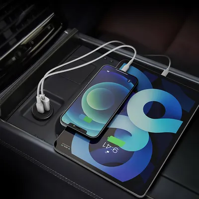 iQuick 48W Fast Car Charging USB-A & USB-C Ports